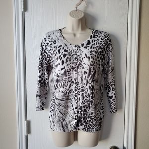 Jospeh A Ocelot Print Cardigan